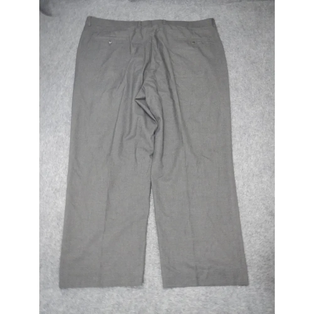 Pronto Uomo Wool Blend Dress Pants 44x32 Gray Classic Fit Blend Trousers‎